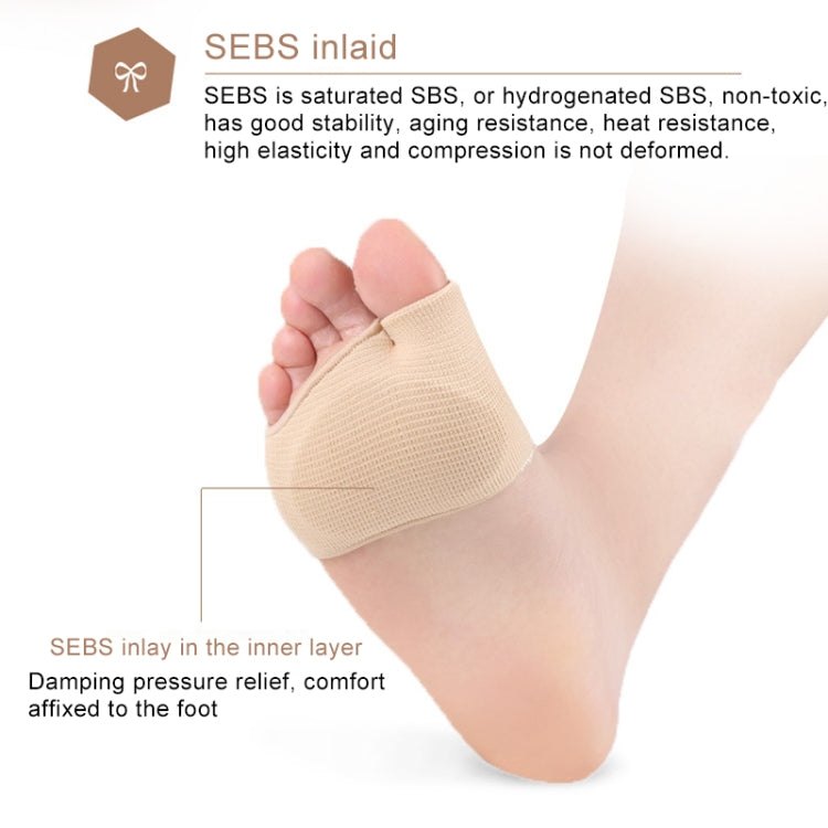 1 Pair Threaded Thumb Valgus Care Foot Forefoot Thickened Super Soft Thumb Protector, Size: L