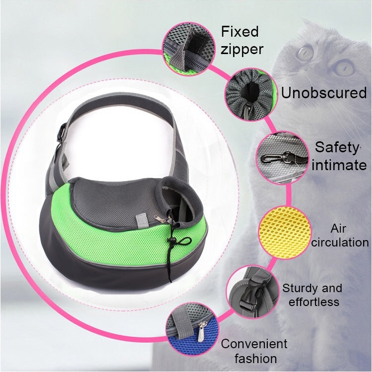 001 便攜寵物包外出單肩包 尺寸 小號 , Size：Small