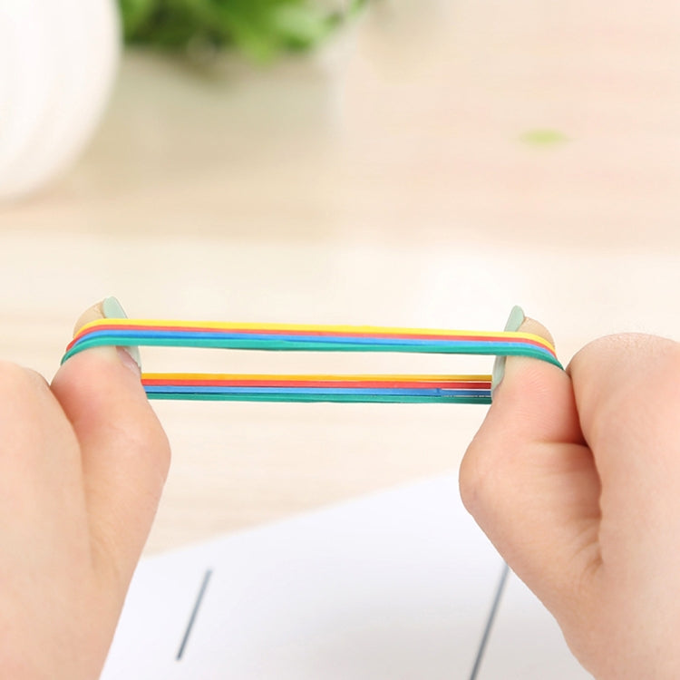 彩色 橡皮筋橡膠圈辦公用品 1kg/包, Assorted Color