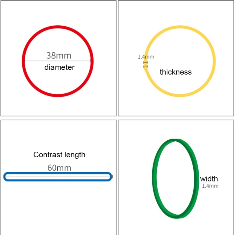 彩色 橡皮筋橡膠圈辦公用品 1kg/包, Assorted Color