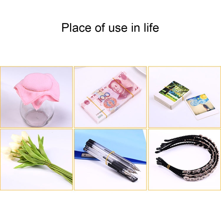 彩色 橡皮筋橡膠圈辦公用品 1kg/包, Assorted Color