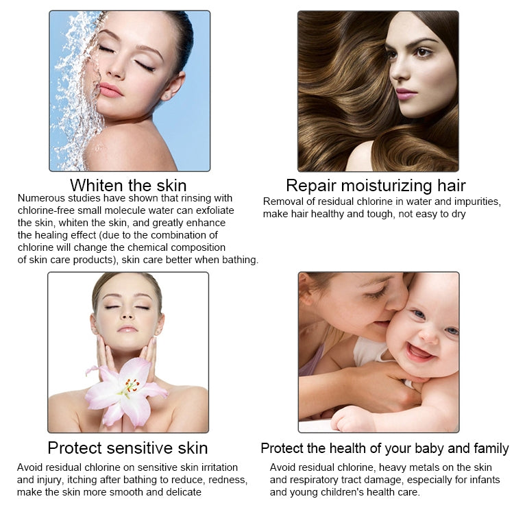 沐浴凈水器自來水除氯過濾器淋浴凈化器，接口：2.1cm / 2.7cm