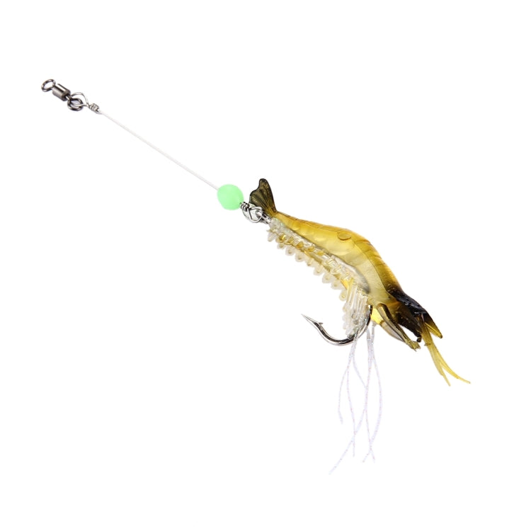 仿生蝦 夜光蝦魚餌，帶魚鈎，長度：7cm