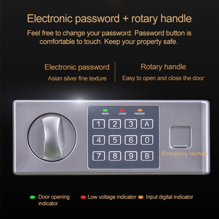 deli/得力16654 小型迷你密碼入牆保管箱 保險箱保險櫃