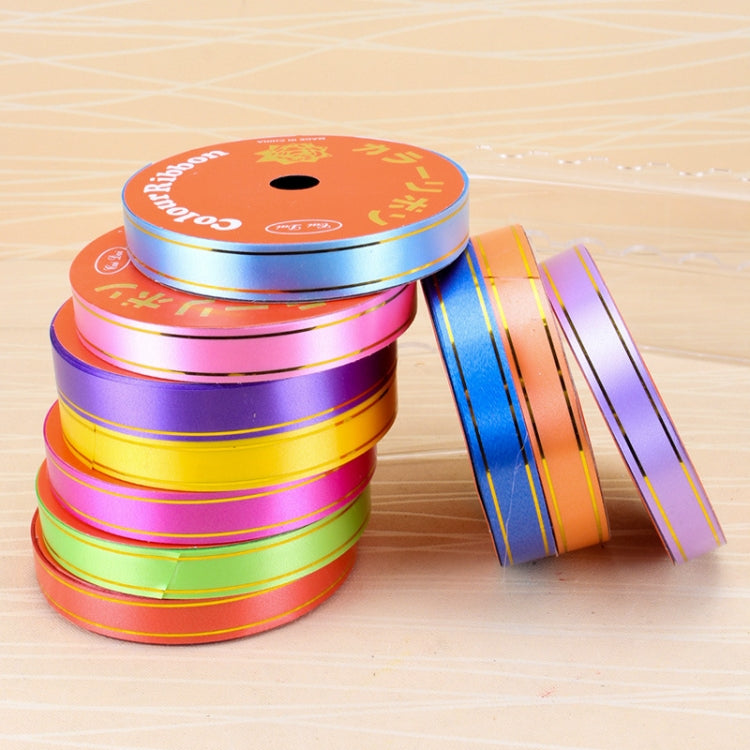10卷一賣 塑料拉花綵帶 鮮花禮品包裝絲帶，尺寸：8m x 1.6cm顏色隨機發貨