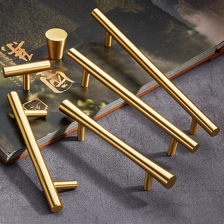 1019-128 輕奢北歐式實心純銅櫥櫃拉手