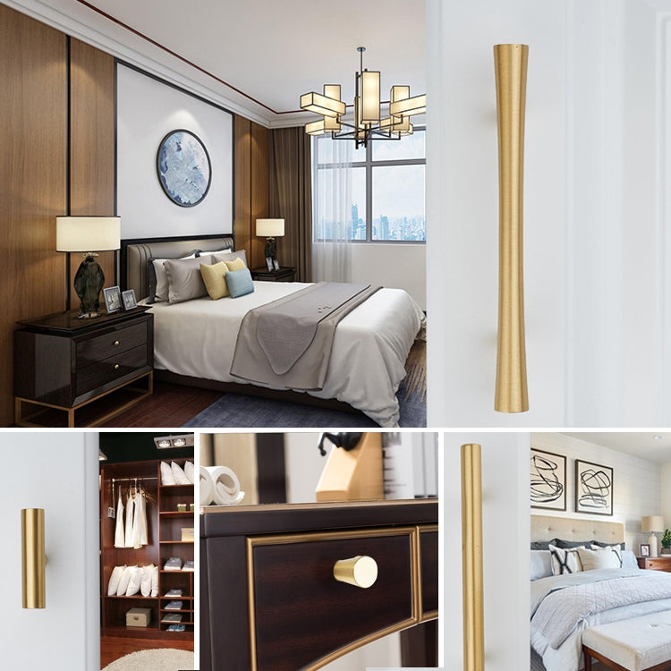 1019-128 輕奢北歐式實心純銅櫥櫃拉手