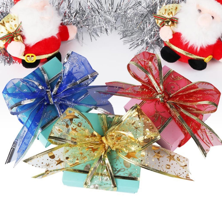 2m Christmas Party Decoration Glitter Powder Christmas Tree Decoration Ribbon