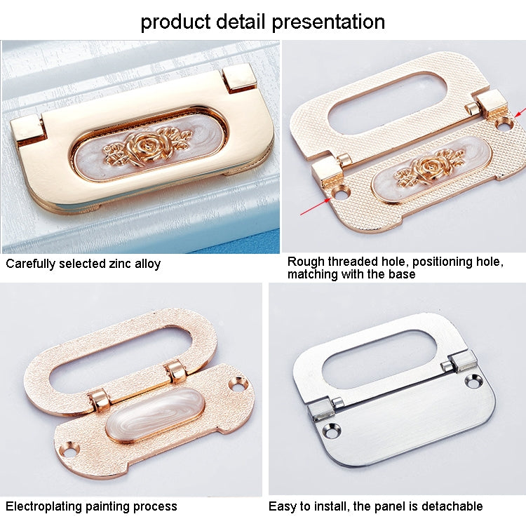 10 PCS 1052-32 簡約歐式傢具抽屜暗扣拉手