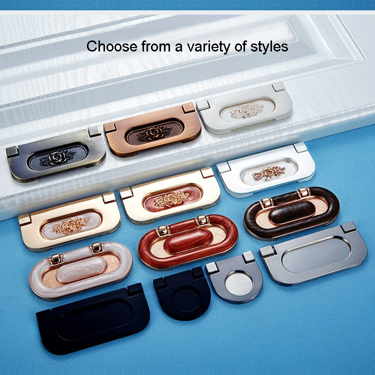 1052-32 Simple European Furniture Drawer Hidden Buckle Handle (Brushed)