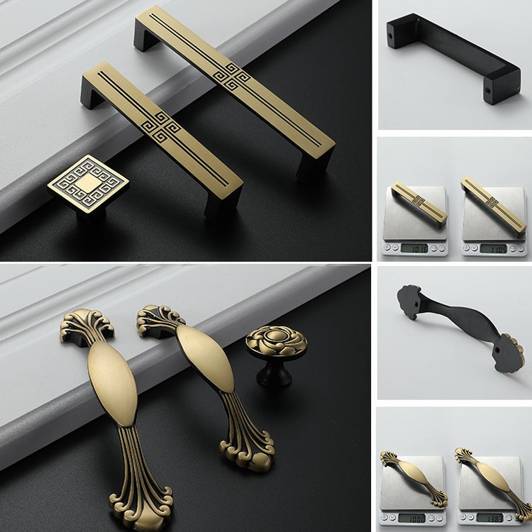 1006-128 櫥櫃衣櫃門把手 實心全銅櫃門拉手