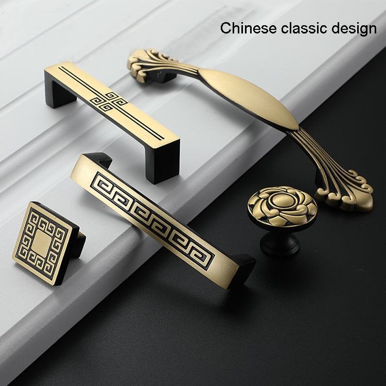 1006-128 櫥櫃衣櫃門把手 實心全銅櫃門拉手