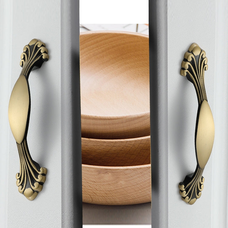 1006-128 櫥櫃衣櫃門把手 實心全銅櫃門拉手