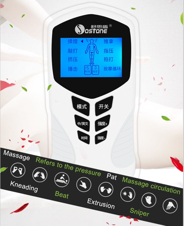 JCS-1015  家用LED显示屏多功能語音电子按摩儀 定時經絡理療儀