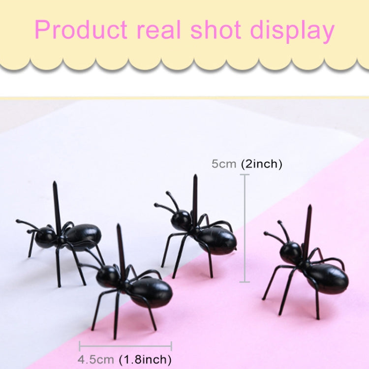 12pcs / Box Worker Ant Fruit Forks Snack Cake Dessert Tableware Home Kitchen Party Dinner Fruit Pick Kitchen Tool