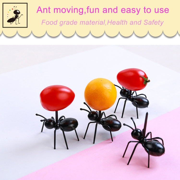 12pcs / Box Worker Ant Fruit Forks Snack Cake Dessert Tableware Home Kitchen Party Dinner Fruit Pick Kitchen Tool