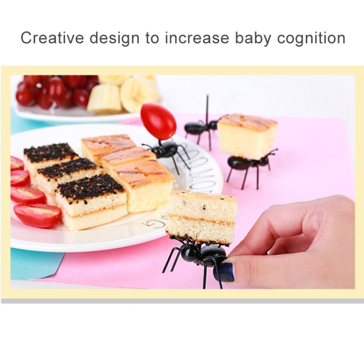 12pcs / Box Worker Ant Fruit Forks Snack Cake Dessert Tableware Home Kitchen Party Dinner Fruit Pick Kitchen Tool