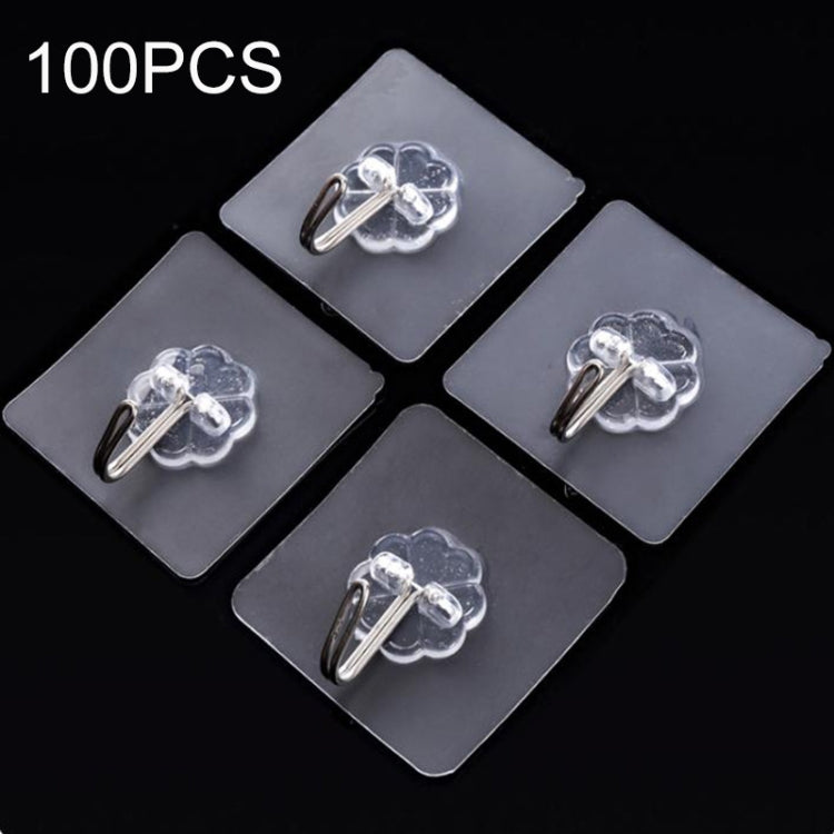 100個一賣 廚房浴室壁掛透明無痕粘膠掛鈎