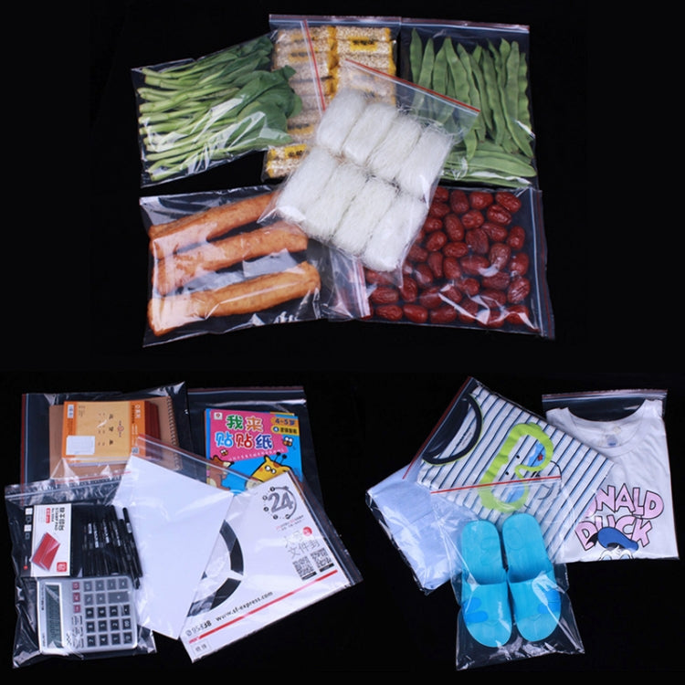 100pcs/pack PE Self Sealing Clear Zip Lock Packaging Bag, 5cm x 7cm, Custom Printing and Size are welcome