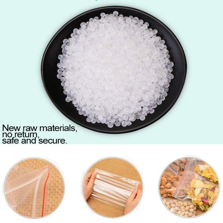 100pcs/pack PE Self Sealing Clear Zip Lock Packaging Bag, 20cm x 30cm, Custom Printing and Size are welcome