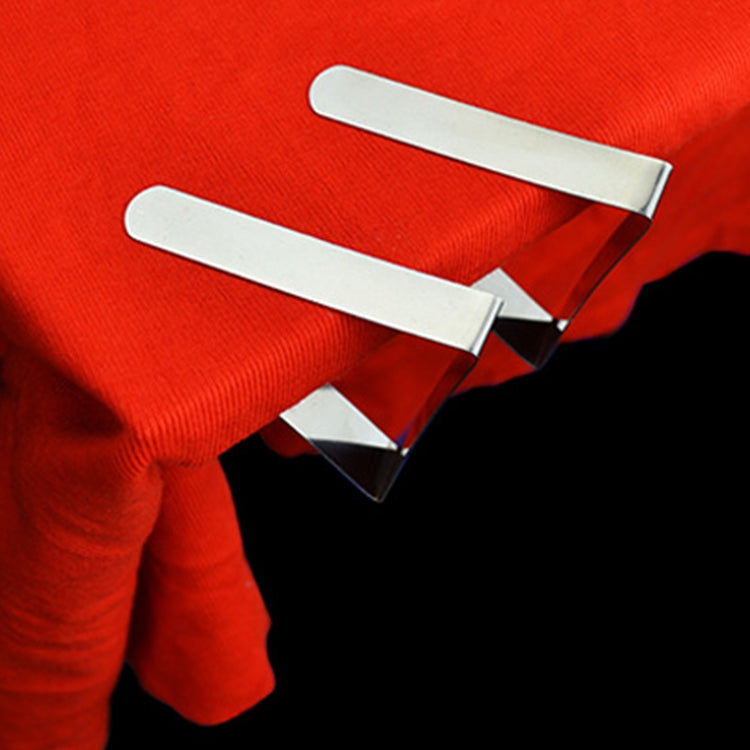 10個一賣 不銹鋼檯布夾 可調節式三角形固定夾