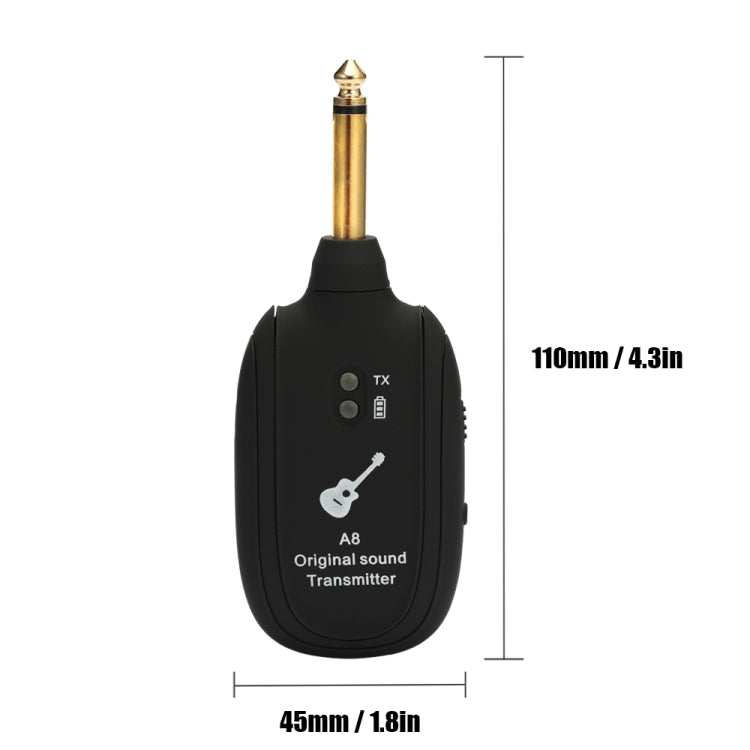 吉他無線發射接收器 A8電吉他無線連接系統拾音器 演出取代連接線
