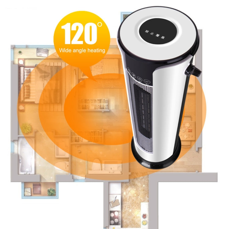 家用立式塔扇取暖器 搖頭暖風機電暖器，遙控款