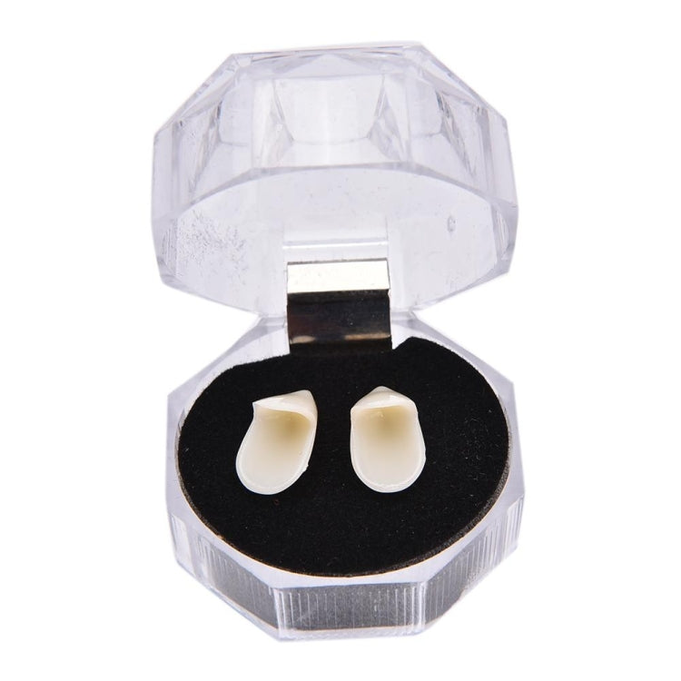 1對 15毫米長 萬聖節派對假牙道具 / 吸血鬼殭屍牙齒 / 虎牙