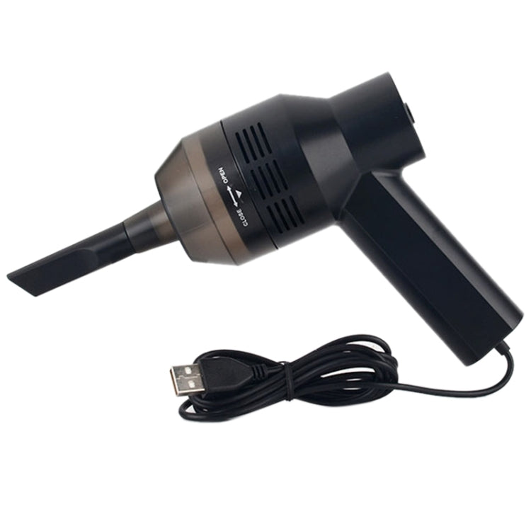HK-6019A 3.5W USB便攜手持式強力吸塵器 電腦鍵盤吸塵器 寵物清潔器 線長：1.8米 DC 5V
