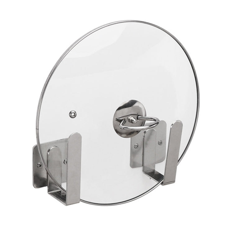 304不銹鋼壁掛式廚房置物架 鍋蓋架