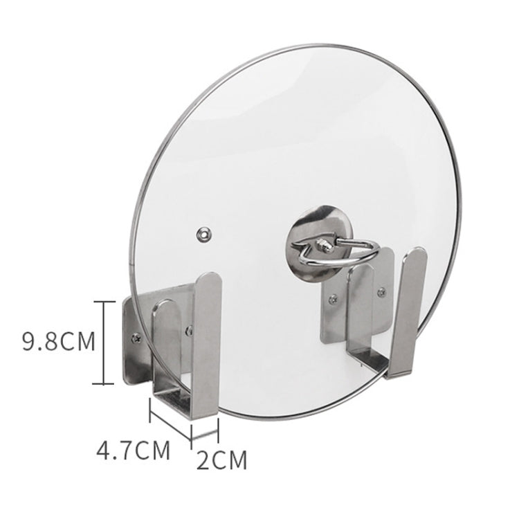 304不銹鋼壁掛式廚房置物架 鍋蓋架