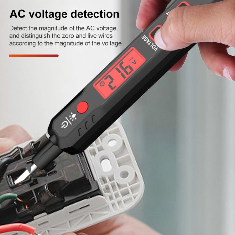 HABOTEST HT89 Contact Type High-sensitivity LCD Digital Display Sound and Light Alarm Test Pen