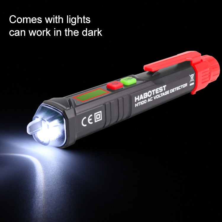 HABOTEST HT100 High-sensitivity LCD Digital Display Sound and Light Alarm Test Pen