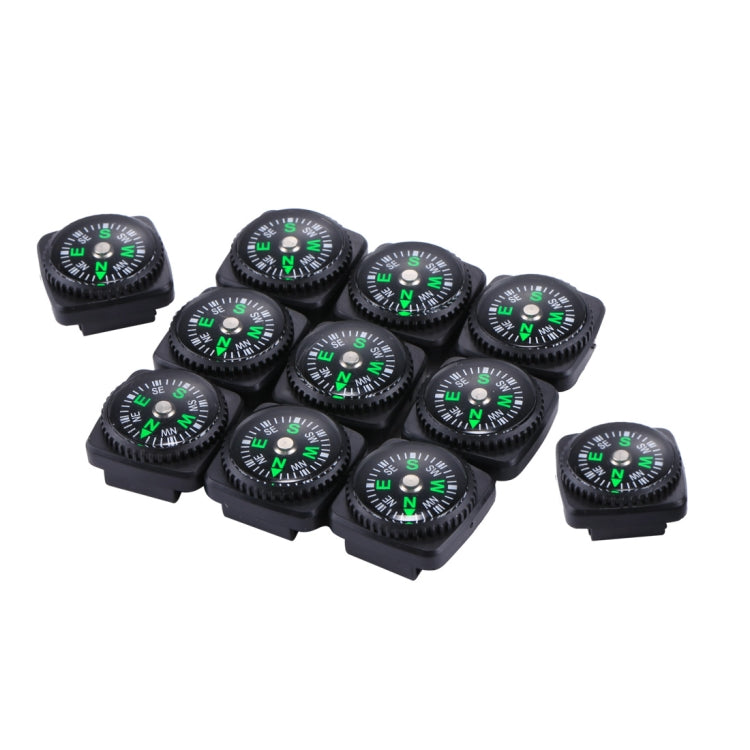 10個一賣 貨號20mm戶外手錶皮套膠套塑料指南針指北針 顏色隨機發貨