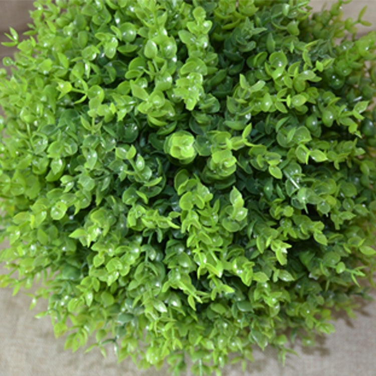 酒吧商場ktv節假日活動布置草球空間懸挂裝飾仿真花草球吊頂 綠尤利加 內25外39cm, 15 inch