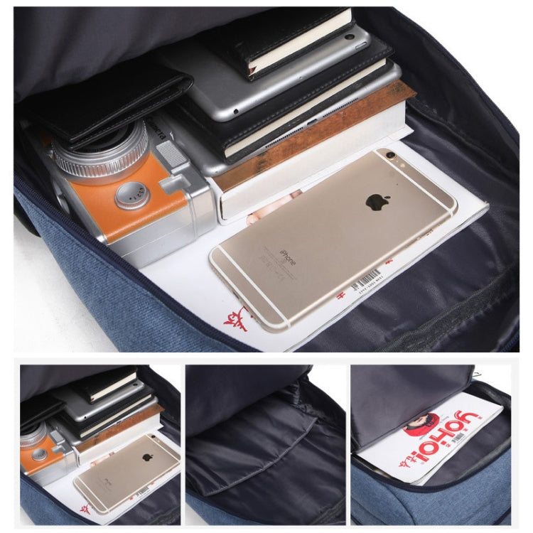 616款15.6英寸及以下 通用多功能牛津布筆記本電腦雙肩包，尺寸：42x30x11cm