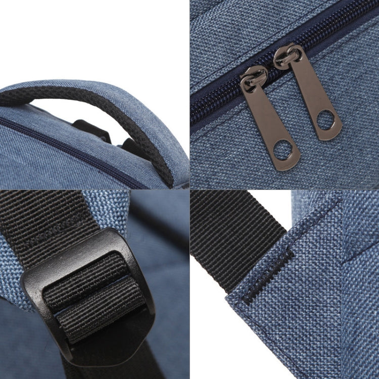 616款15.6英寸及以下 通用多功能牛津布筆記本電腦雙肩包，尺寸：42x30x11cm