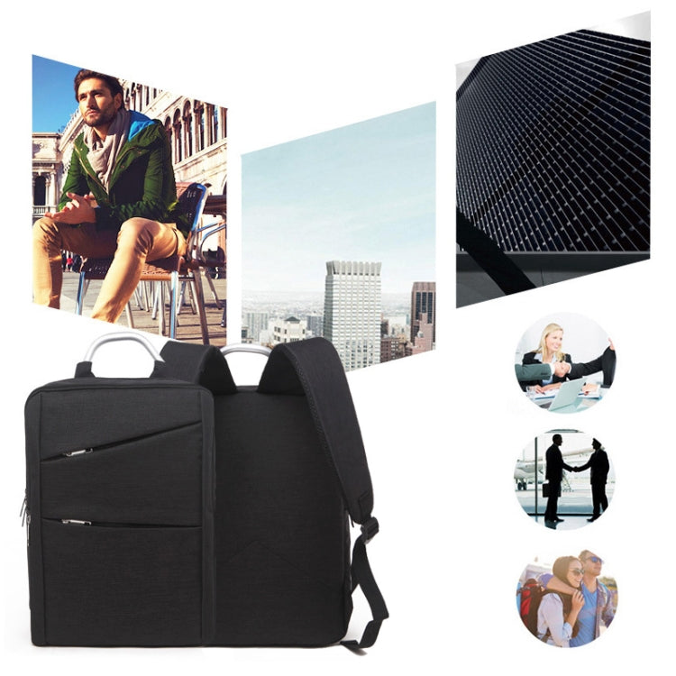 617款14英寸及以下 通用多功能牛津布筆記本電腦雙肩包，尺寸：40x28x12cm