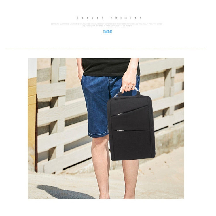 617款14英寸及以下 通用多功能牛津布筆記本電腦雙肩包，尺寸：40x28x12cm