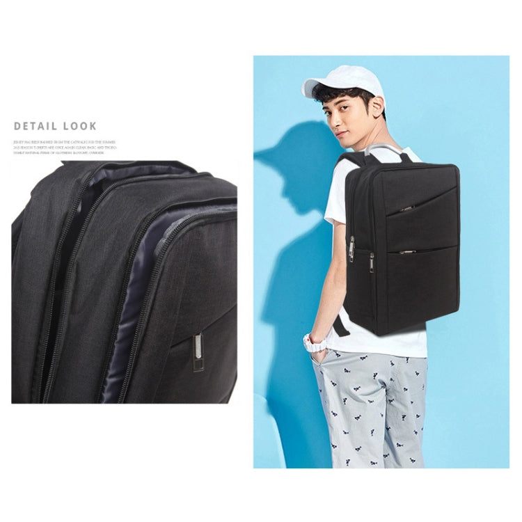 617款14英寸及以下 通用多功能牛津布筆記本電腦雙肩包，尺寸：40x28x12cm