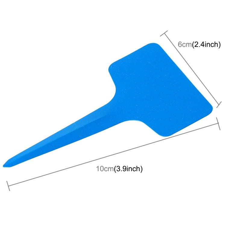 100片裝 花卉標籤 園藝標籤 T型標籤 插地標籤 顏色隨機