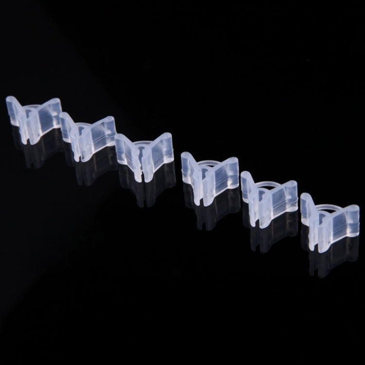 100個賣 植物嫁接夾 透明色園藝塑料嫁接夾 西紅柿嫁接夾