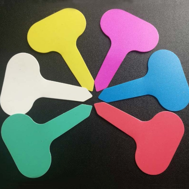 100片裝 花卉標籤園藝標籤防水小插牌插地標籤盆栽標籤，顏色隨機發貨