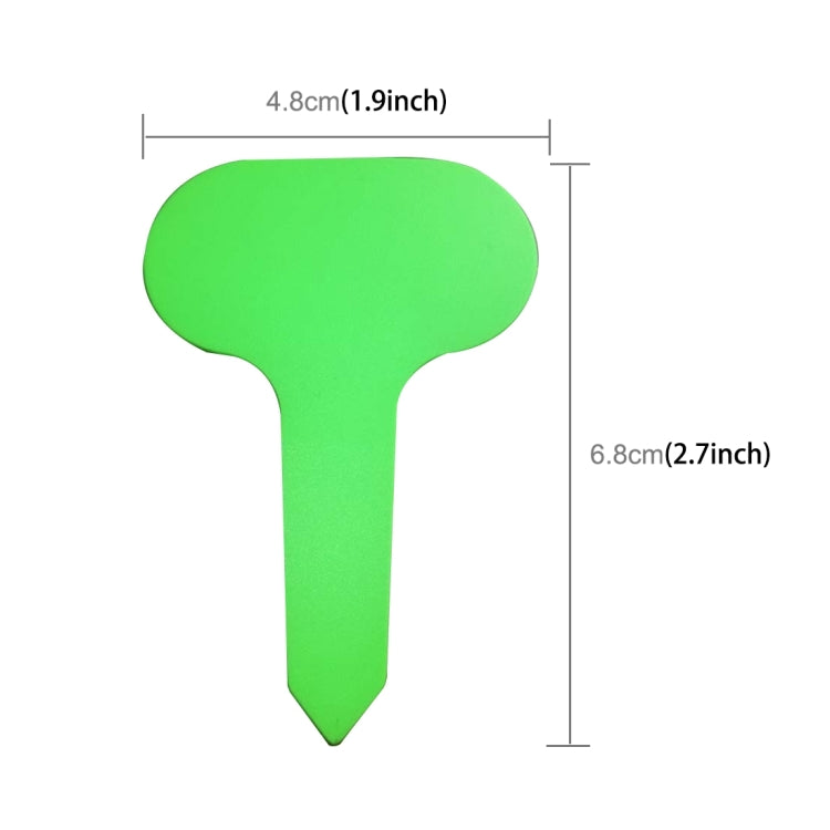 100片裝 花卉標籤園藝標籤防水小插牌插地標籤盆栽標籤，顏色隨機發貨