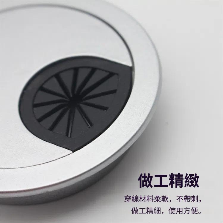 10 PCS 辦公桌電腦桌麵塑料圓型穿線盒孔蓋，開孔直徑：53mm