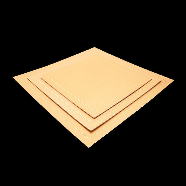 100pcs / Pack Square Cake Cardboard Pad Golden Cake Mousse Cake Mat, Size: 28 x 28cm