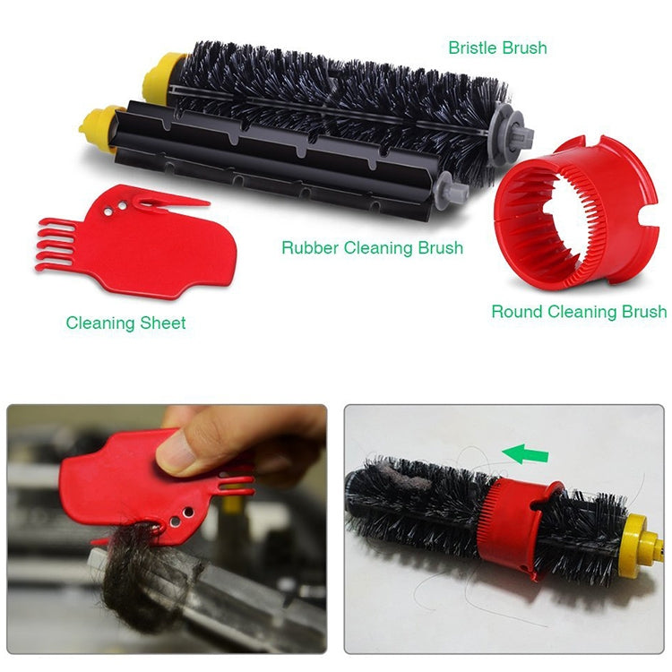 Sweeping Robot Accessories Roller Brush Side Brush Haipa Filter Accessories Set for iRobot 500 Series