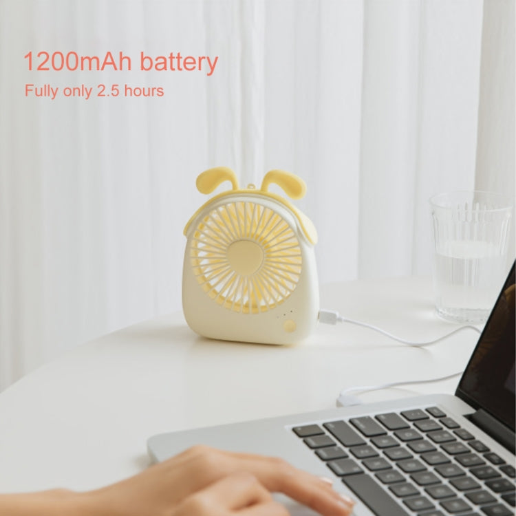 WT-F14 1200 mAh 迷你便攜樂寵風扇 3檔速度控制 兔