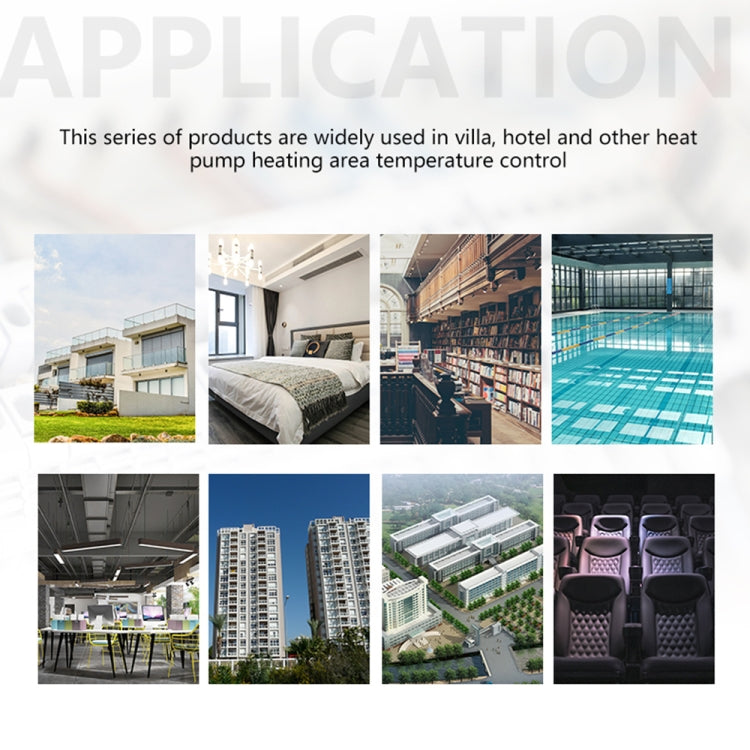 BHP-8000-WIFI-W 3H2C 鏡面 智能家居溫控器 熱泵機房恆溫器 帶WiFi AC 24V