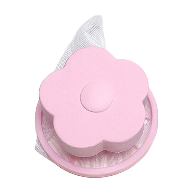 10pcs Plum-shaped Washing Machine Hair Removal Mesh Filter Bag Floating Style Washing Machine  Filtration Bag, Random Color Delivery